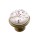 Ручка-кнопка с фарфором "Коричневый орнамент", бронза